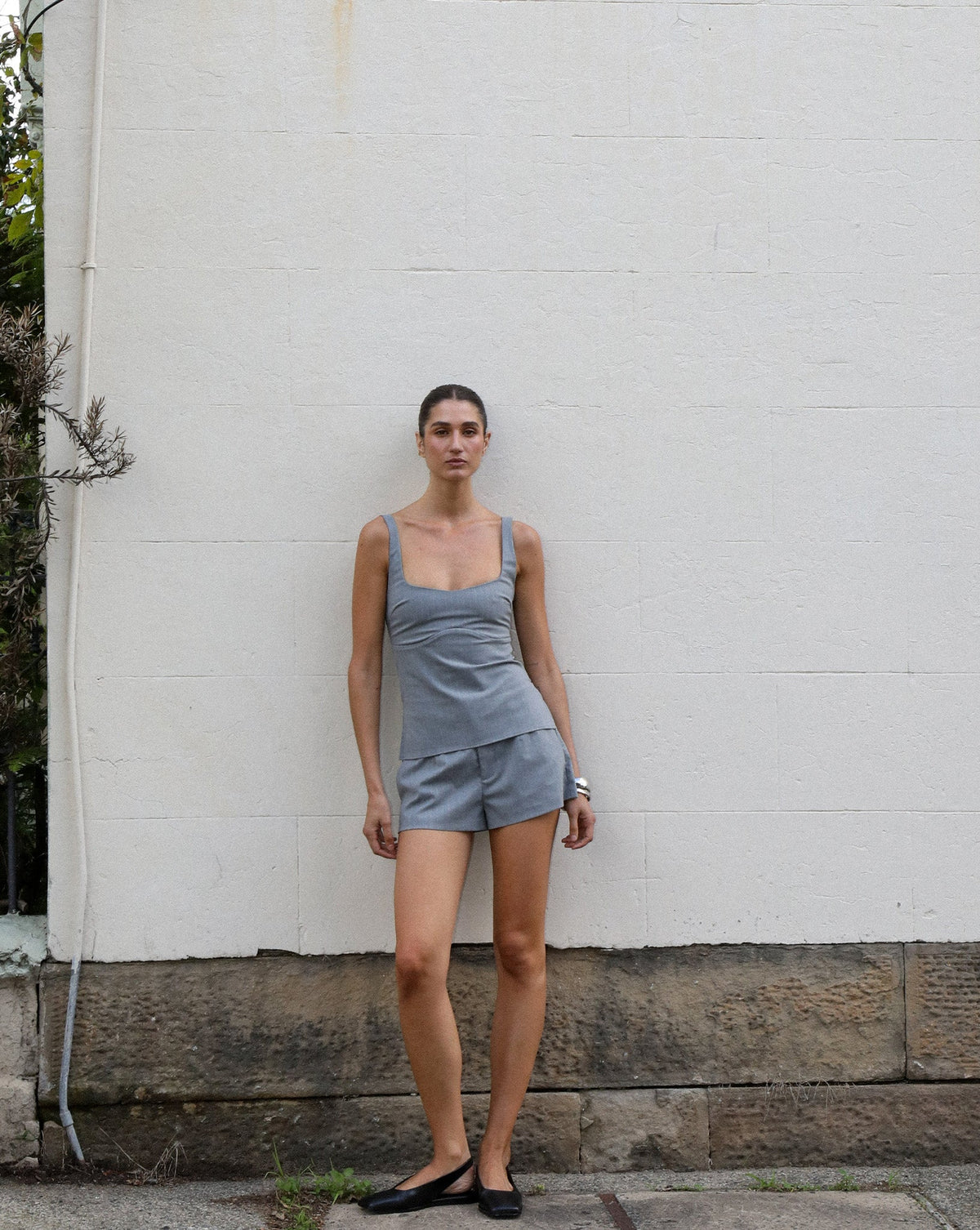 Luca Shorts Grey Stripe
